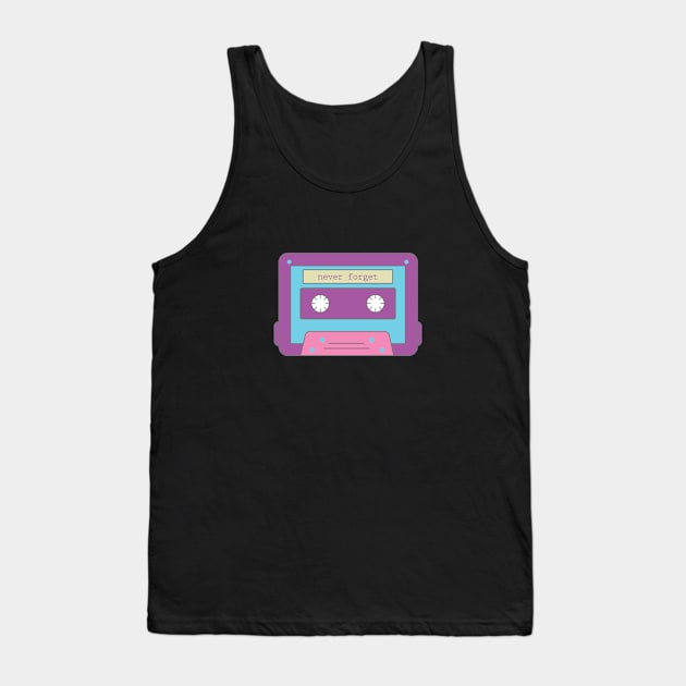 80s Kid series: Cassette T-Shirt Tank Top by WakuWaku